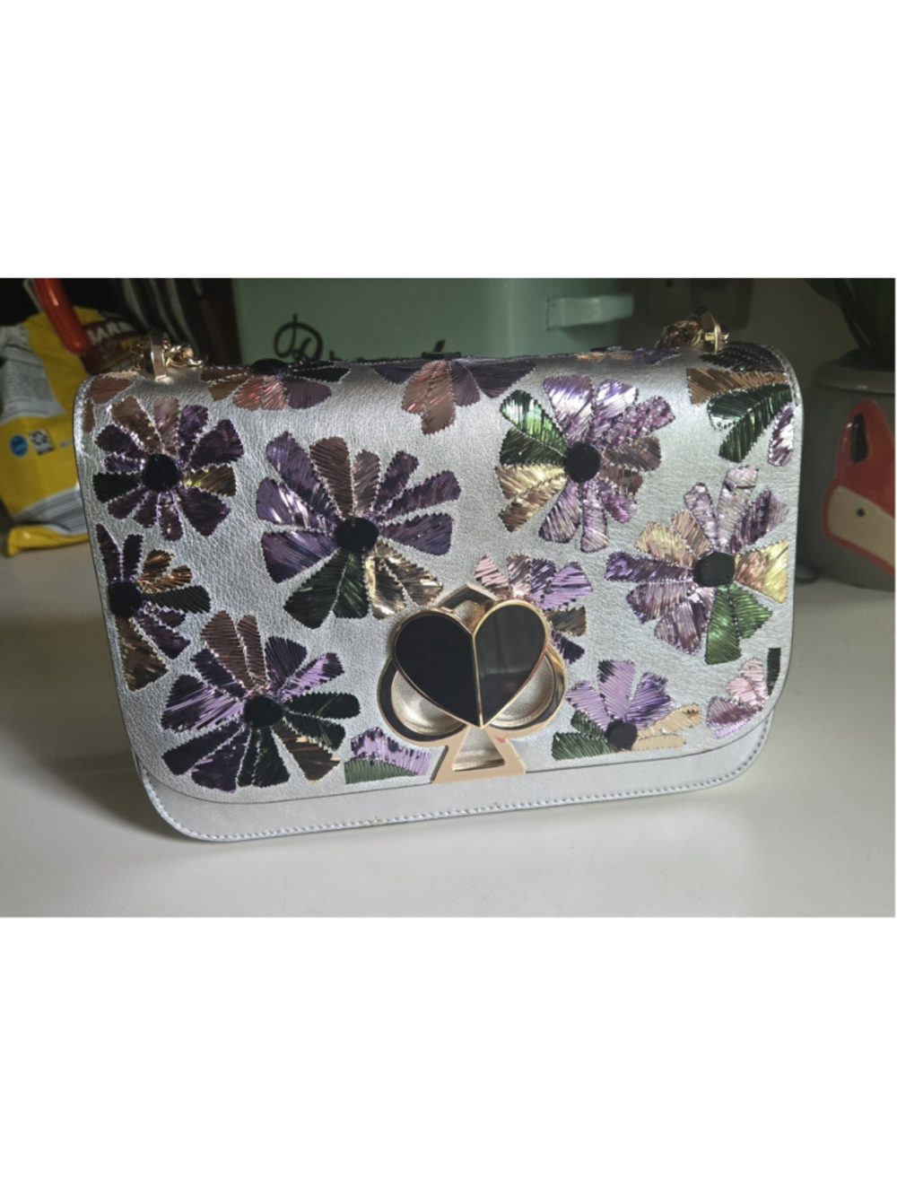 Kate Spade New York Nicola Wallflower Twistlock small convertible shoulder bag